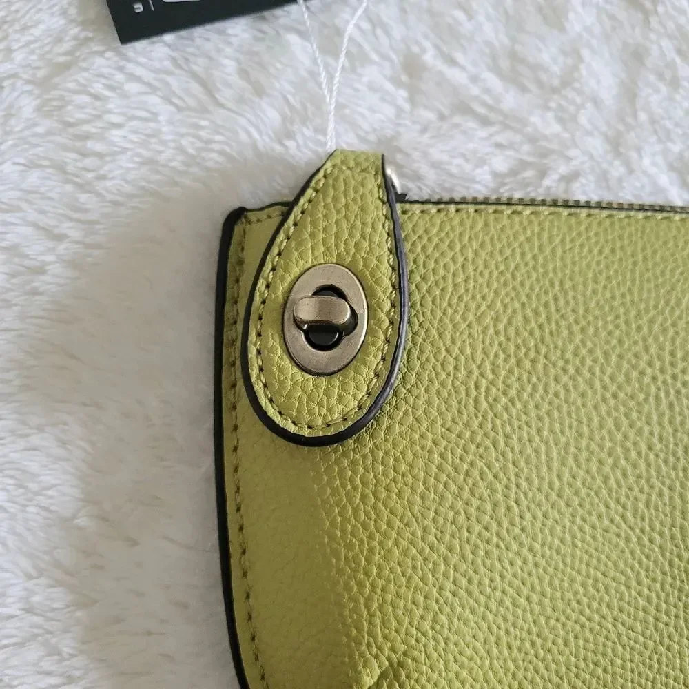 Joy Susan Chartreuse Wristlet/Crossbody - NW